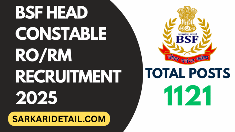 BSF Head Constable RO/RM