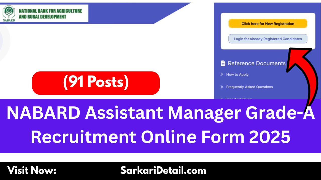 NABARD Assistant Manager Grade-A Online Form 2025