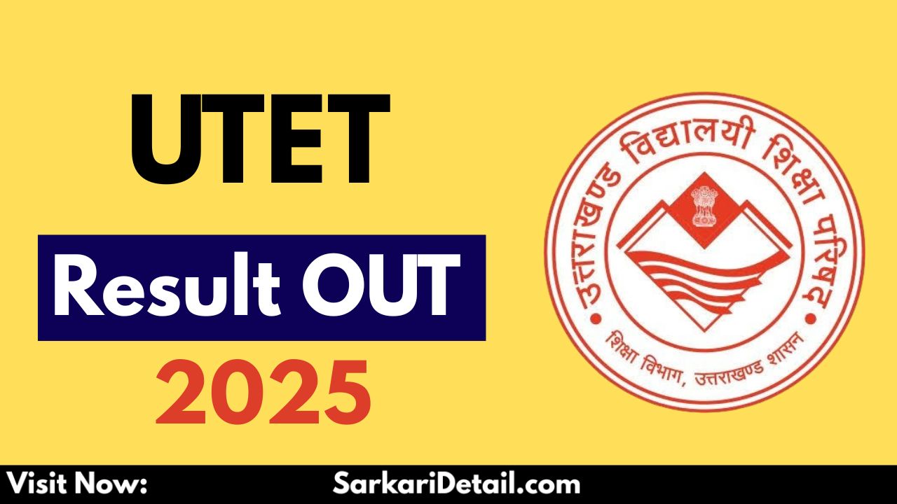UTET Uttarakhand Result 2025
