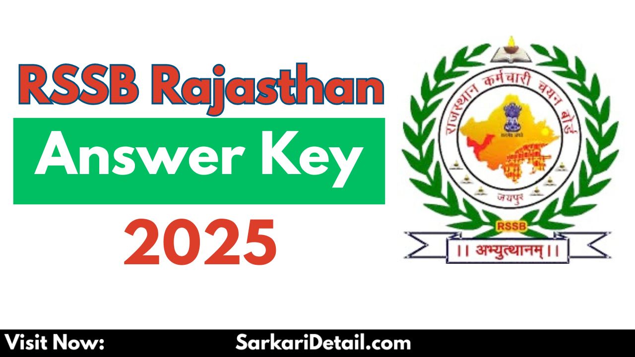 RSSB Rajasthan VDO Answer Key 2025